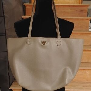 Elegant Taupe Tote Bag